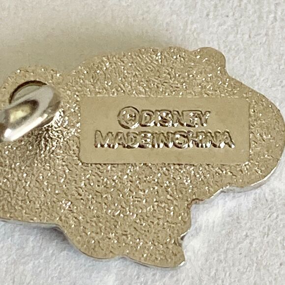 Vintage Disney Happy Donald Duck Clip On Charm Zipper Pull Bag Purse Signed Back - Picture 5 of 7